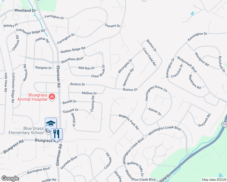 map of restaurants, bars, coffee shops, grocery stores, and more near 1304 Selby Lane in Knoxville