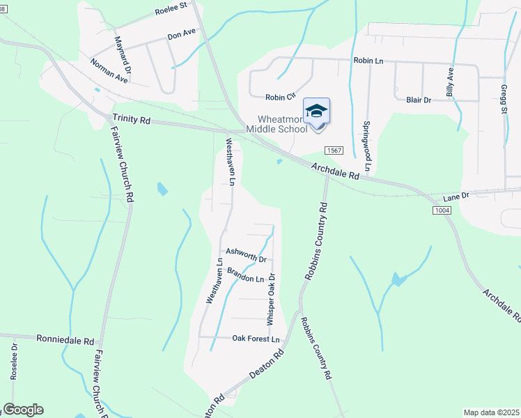 map of restaurants, bars, coffee shops, grocery stores, and more near 4715 Whisper Oak Drive in Trinity