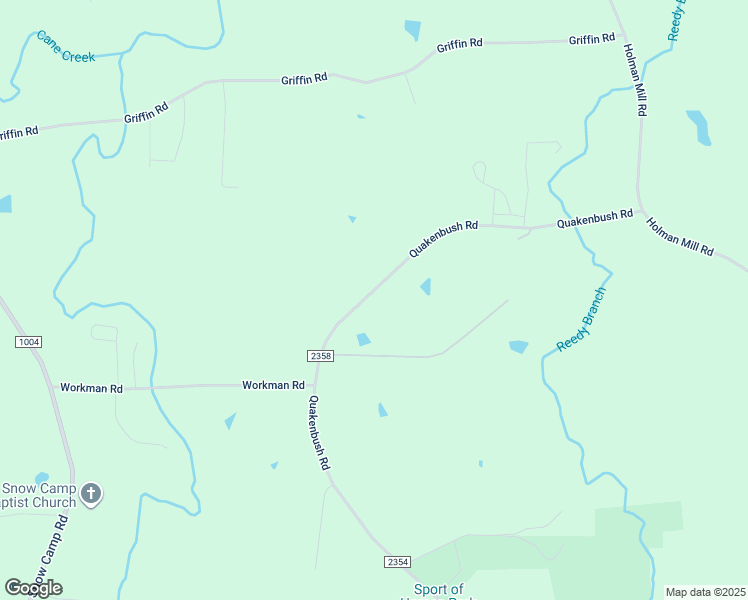 map of restaurants, bars, coffee shops, grocery stores, and more near 1258 Quakenbush Road in Snow Camp