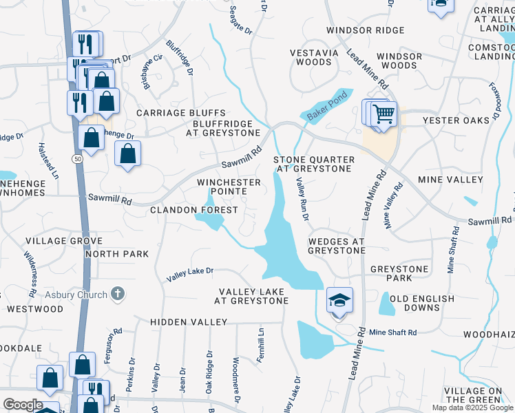 map of restaurants, bars, coffee shops, grocery stores, and more near 7604 Kelmscot Way in Raleigh