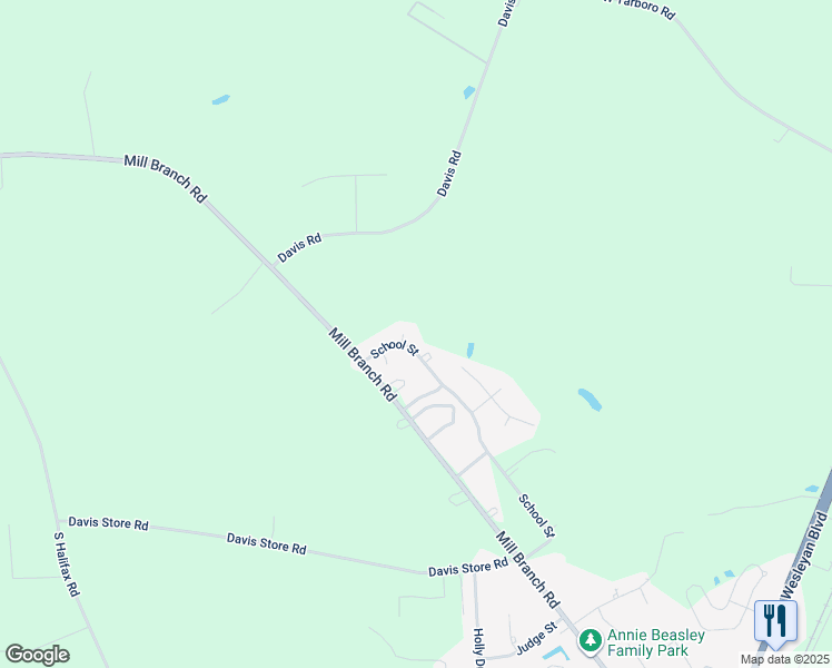 map of restaurants, bars, coffee shops, grocery stores, and more near 5117 Doe Run Court in Rocky Mount