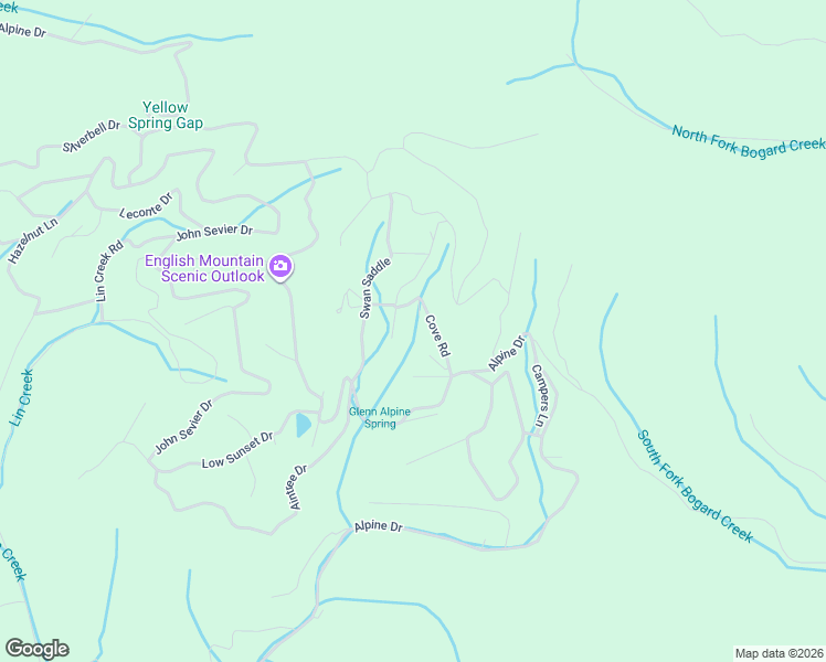 map of restaurants, bars, coffee shops, grocery stores, and more near 1081 Cove Road in Sevierville