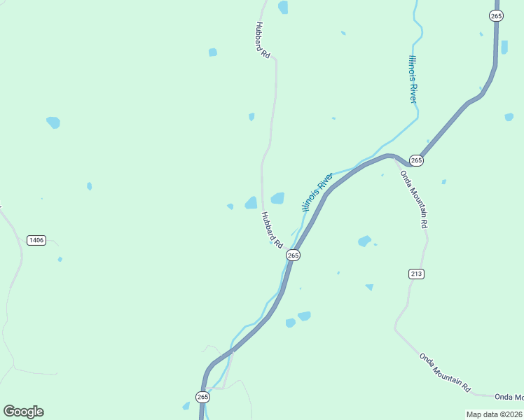 map of restaurants, bars, coffee shops, grocery stores, and more near 15690 Hubbard Road in West Fork