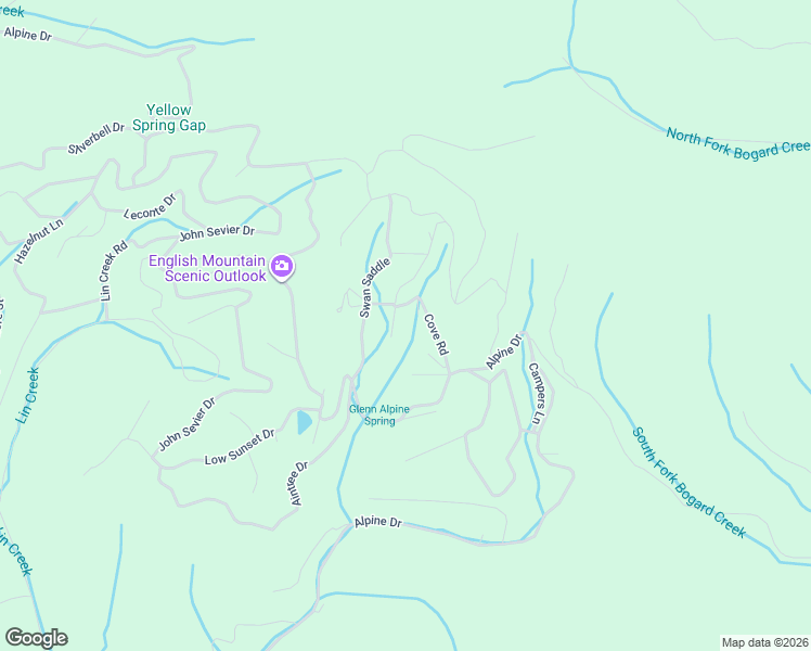 map of restaurants, bars, coffee shops, grocery stores, and more near 1081 Cove Road in Sevierville