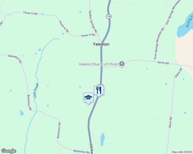 map of restaurants, bars, coffee shops, grocery stores, and more near in Yateston