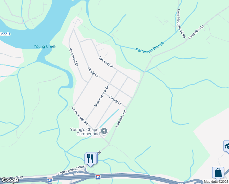 map of restaurants, bars, coffee shops, grocery stores, and more near 207 Woody Meadow Drive in Kingston