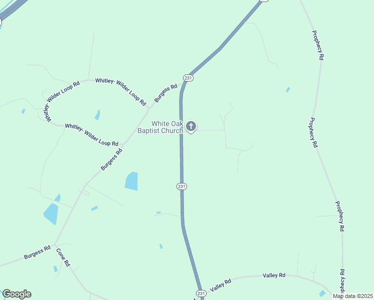 map of restaurants, bars, coffee shops, grocery stores, and more near 2831 North Carolina 231 in Middlesex