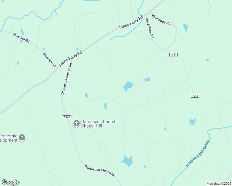 map of restaurants, bars, coffee shops, grocery stores, and more near 2201 Ridgewood Road in Chapel Hill