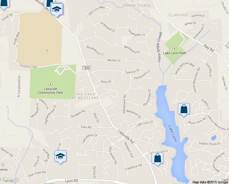 map of restaurants, bars, coffee shops, grocery stores, and more near 7351 Fontana Ridge Lane in Raleigh