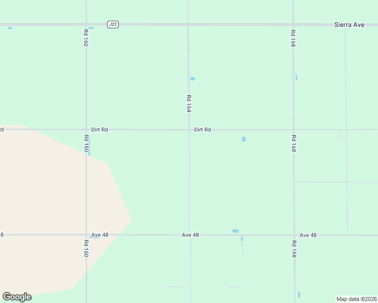 map of restaurants, bars, coffee shops, grocery stores, and more near Road 164 in Tulare County