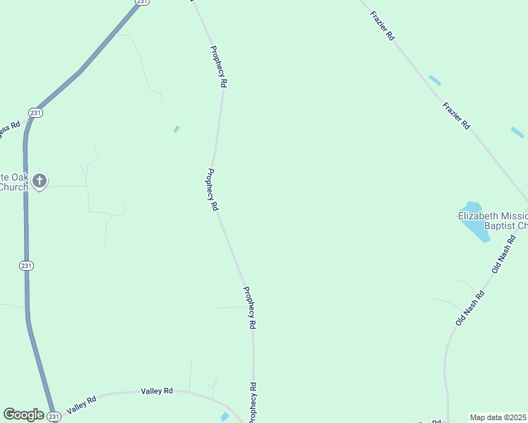 map of restaurants, bars, coffee shops, grocery stores, and more near Prophecy Road in Nash County