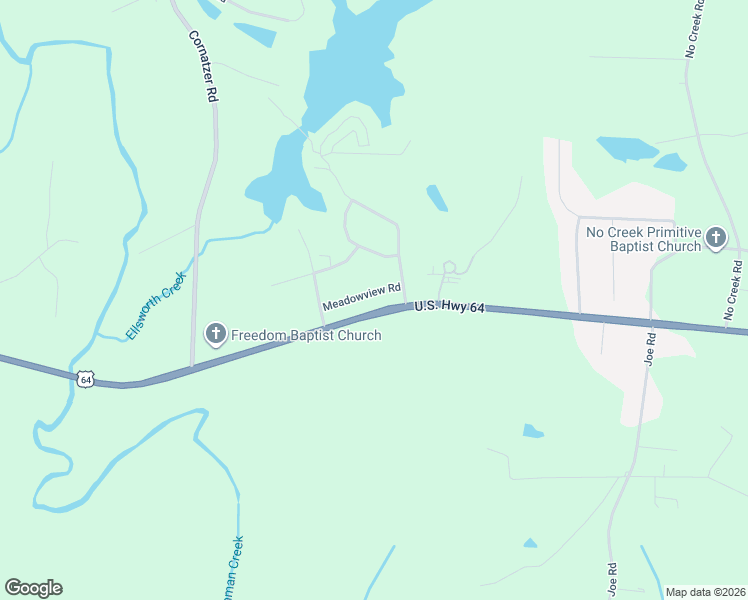map of restaurants, bars, coffee shops, grocery stores, and more near 136 Meadowview Road in Mocksville