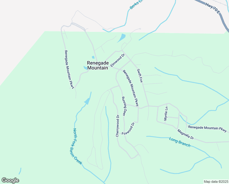 map of restaurants, bars, coffee shops, grocery stores, and more near in Renegade Mountain