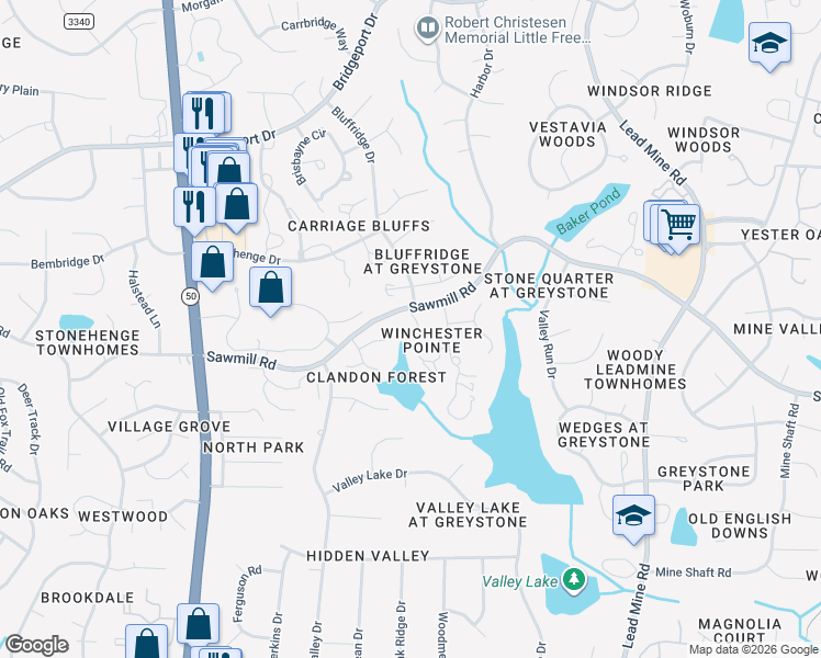 map of restaurants, bars, coffee shops, grocery stores, and more near 7626 Wellesley Park North in Raleigh