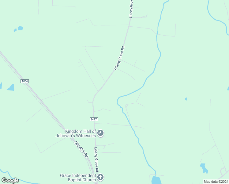 map of restaurants, bars, coffee shops, grocery stores, and more near 4996 Liberty Grove Road in Liberty