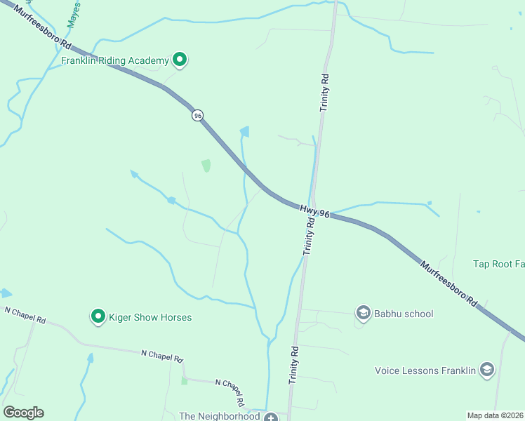 map of restaurants, bars, coffee shops, grocery stores, and more near 4000 Nestledown Drive in Franklin