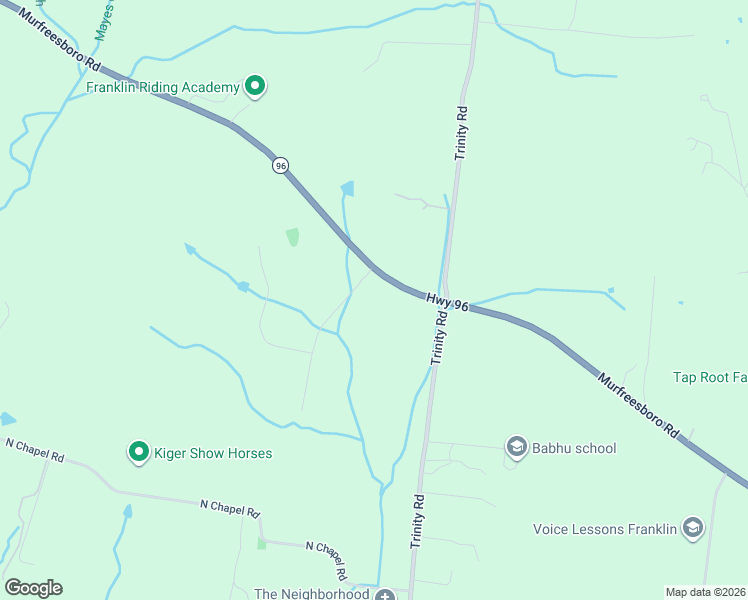 map of restaurants, bars, coffee shops, grocery stores, and more near 4000 Nestledown Drive in Franklin
