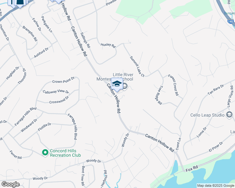 map of restaurants, bars, coffee shops, grocery stores, and more near 544 Canton Hollow Road in Knoxville