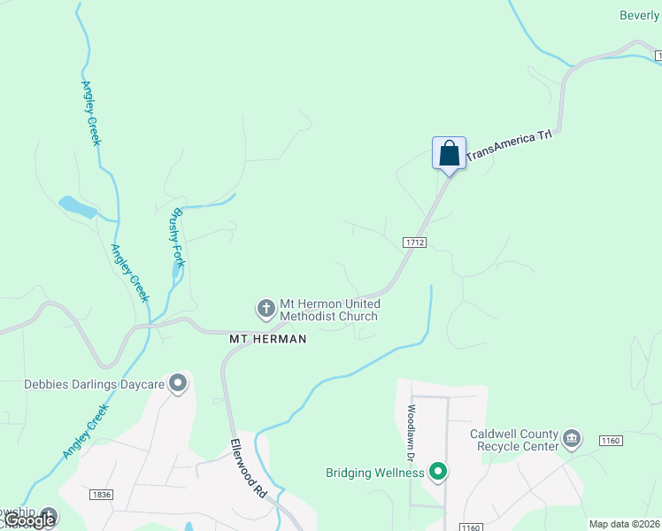 map of restaurants, bars, coffee shops, grocery stores, and more near 2047 Enlos Place in Lenoir