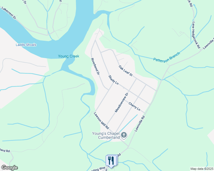 map of restaurants, bars, coffee shops, grocery stores, and more near 1364 Riverbend Drive in Kingston