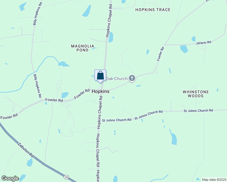 map of restaurants, bars, coffee shops, grocery stores, and more near 9012 Fowler Road in Zebulon