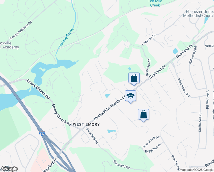 map of restaurants, bars, coffee shops, grocery stores, and more near 924 Glensprings Drive in Knoxville