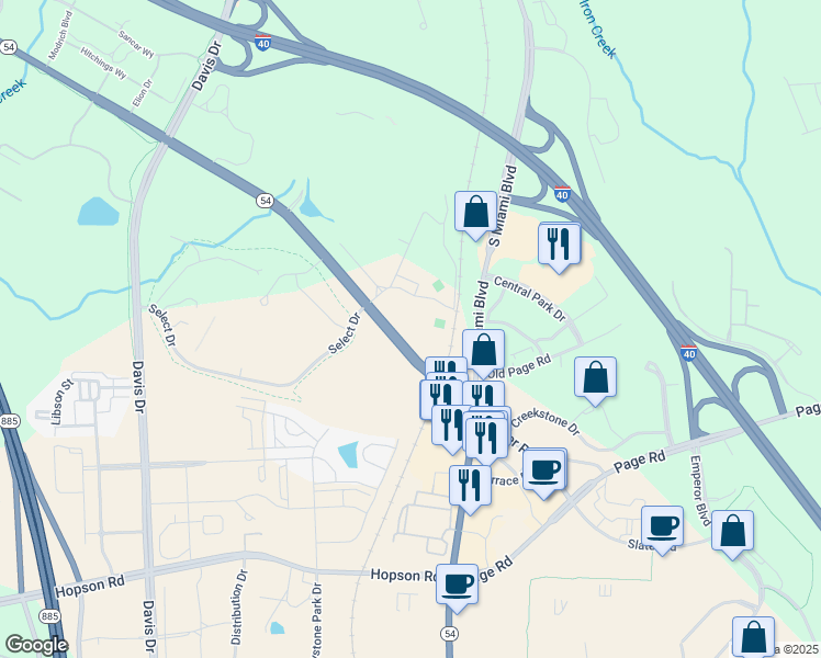 map of restaurants, bars, coffee shops, grocery stores, and more near in 