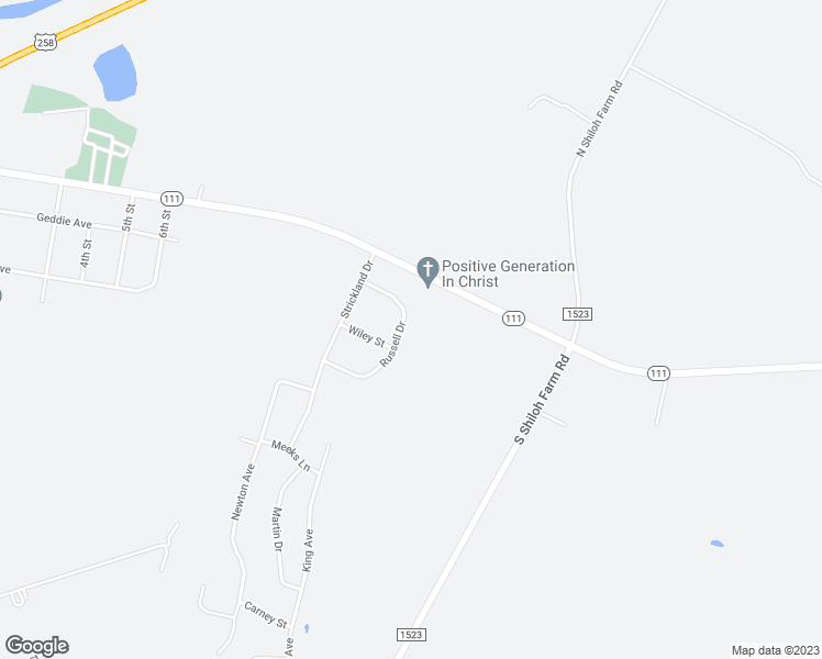 map of restaurants, bars, coffee shops, grocery stores, and more near 210 Russell Drive in Princeville