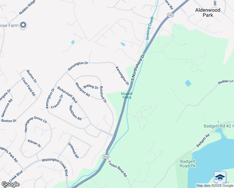 map of restaurants, bars, coffee shops, grocery stores, and more near 8671 South Northshore Drive in Knoxville