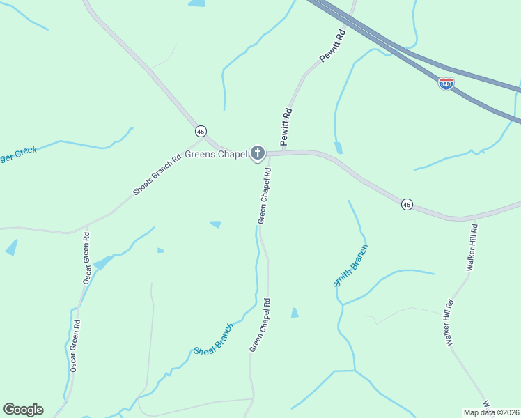 map of restaurants, bars, coffee shops, grocery stores, and more near 5713 Green Chapel Road in Franklin