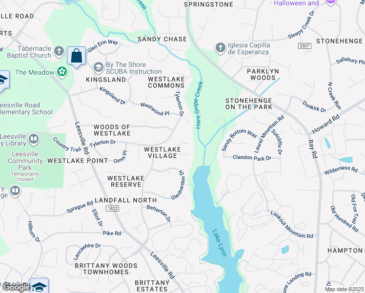 map of restaurants, bars, coffee shops, grocery stores, and more near 4013 Stemmons Court in Raleigh