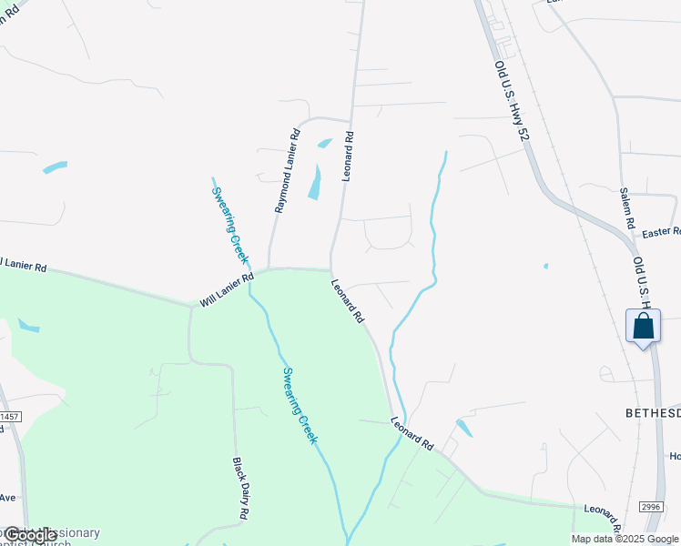 map of restaurants, bars, coffee shops, grocery stores, and more near 2826 Leonard Road in Lexington