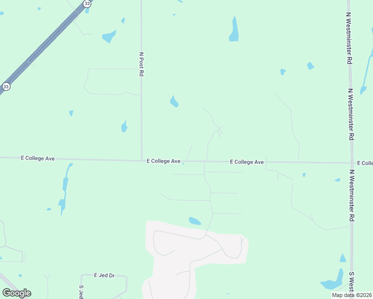 map of restaurants, bars, coffee shops, grocery stores, and more near 6000 East College Avenue in Guthrie