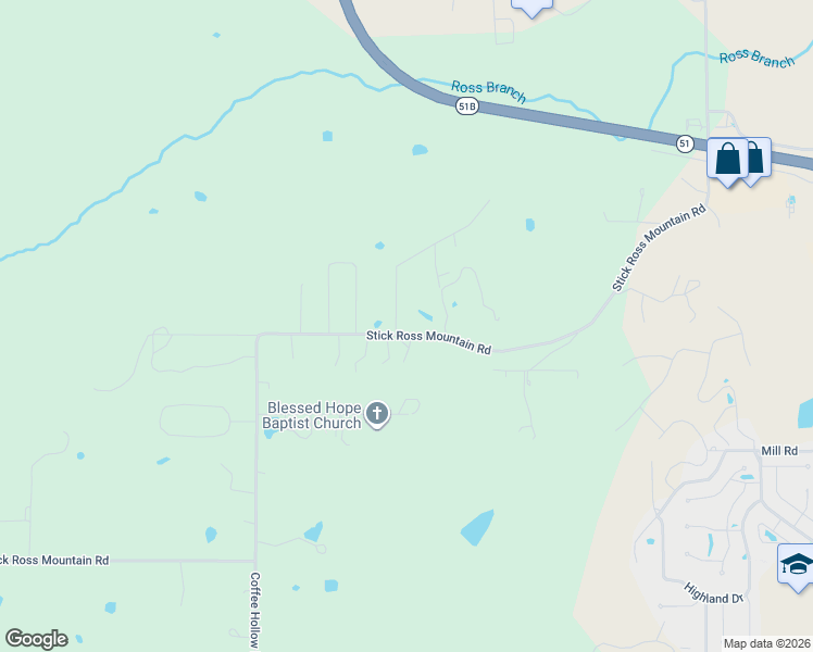 map of restaurants, bars, coffee shops, grocery stores, and more near 19899-20159 Stick Ross Mountain Road in Tahlequah