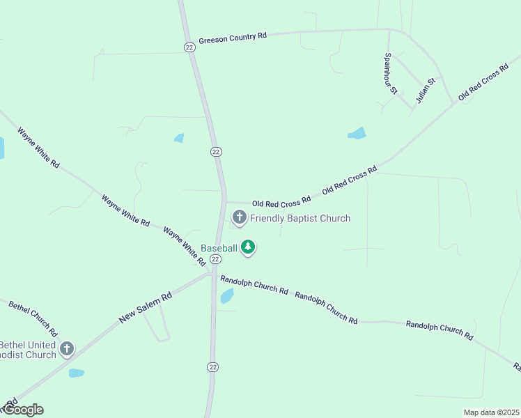 map of restaurants, bars, coffee shops, grocery stores, and more near 3166A Old Red Cross Road in Climax