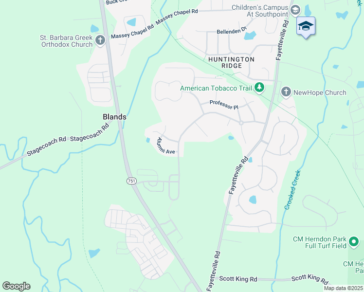 map of restaurants, bars, coffee shops, grocery stores, and more near 804 Chancellors Ridge Drive in Durham