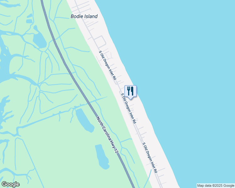 map of restaurants, bars, coffee shops, grocery stores, and more near 8810 S Old Oregon Inlet Rd in Nags Head