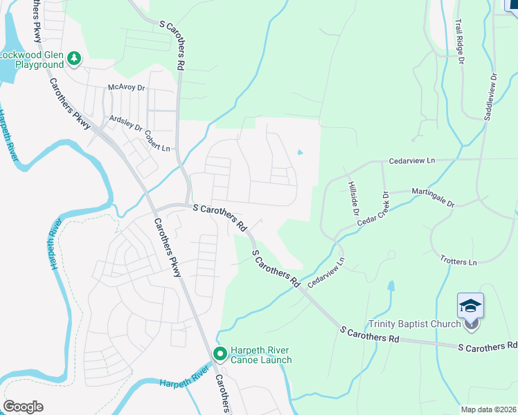 map of restaurants, bars, coffee shops, grocery stores, and more near 4050 Gracious Drive in Franklin