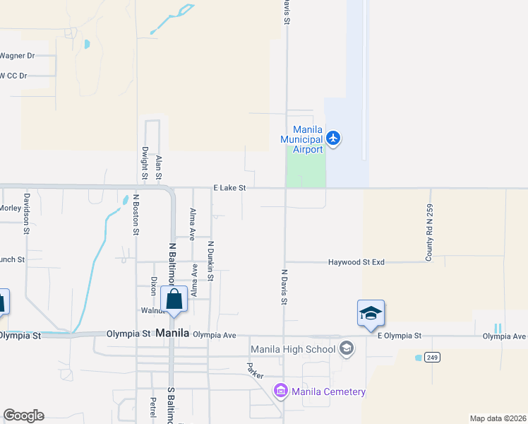 map of restaurants, bars, coffee shops, grocery stores, and more near 513 Jason Circle in Manila