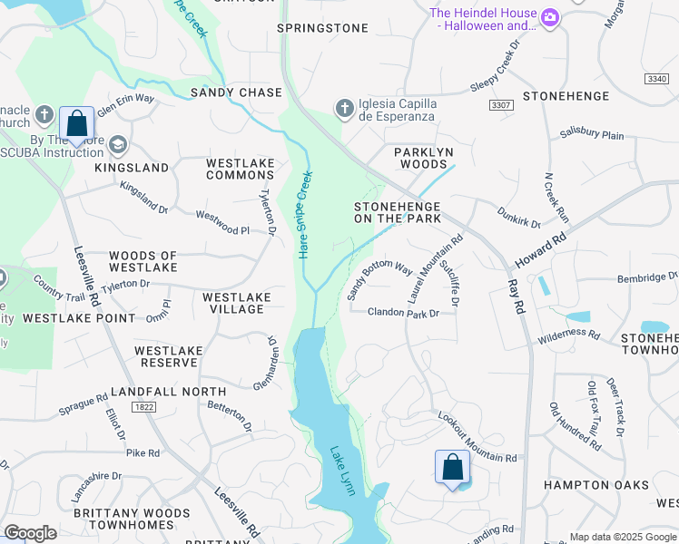 map of restaurants, bars, coffee shops, grocery stores, and more near 7761 Valview Street in Raleigh