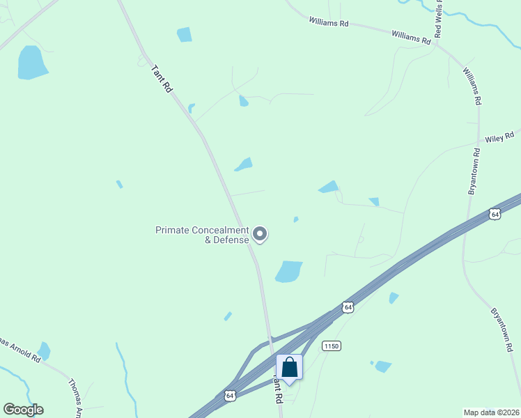 map of restaurants, bars, coffee shops, grocery stores, and more near 1093 Tant Road in Spring Hope