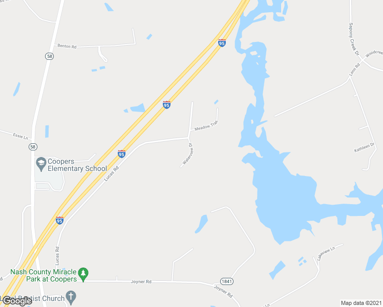 map of restaurants, bars, coffee shops, grocery stores, and more near 5994 Waterview Drive in Elm City