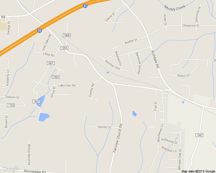 map of restaurants, bars, coffee shops, grocery stores, and more near 6903 Fairview Church Road in Trinity