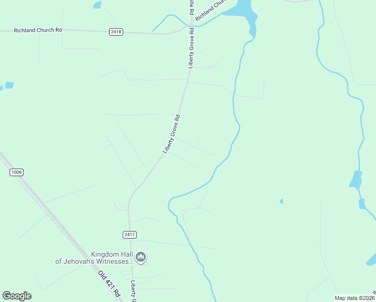 map of restaurants, bars, coffee shops, grocery stores, and more near 5126 State Road 2417 in Liberty