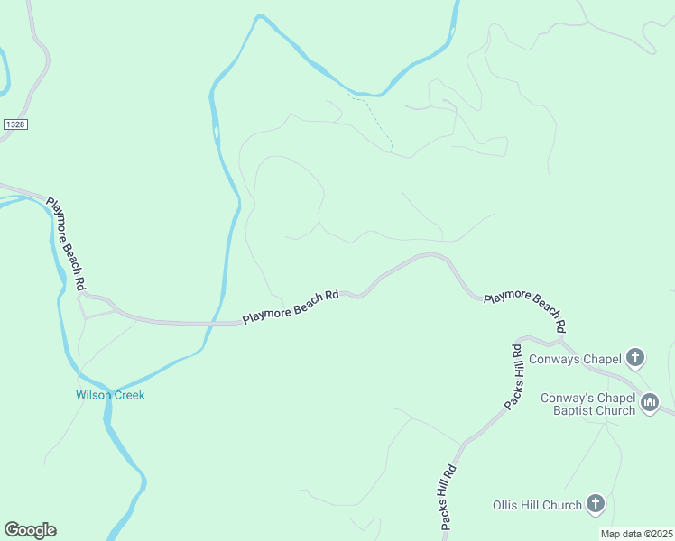 map of restaurants, bars, coffee shops, grocery stores, and more near 2530 Playmore Beach Road in Lenoir