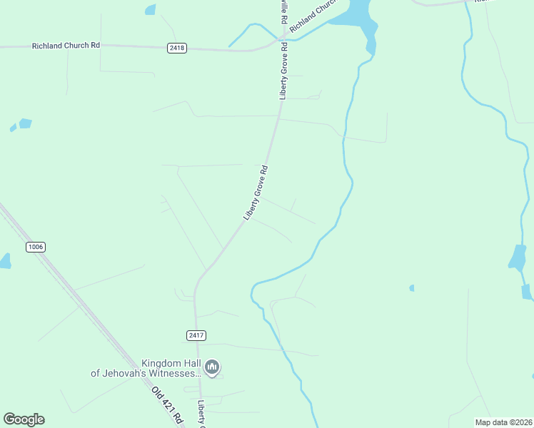 map of restaurants, bars, coffee shops, grocery stores, and more near 5126 State Road 2417 in Liberty