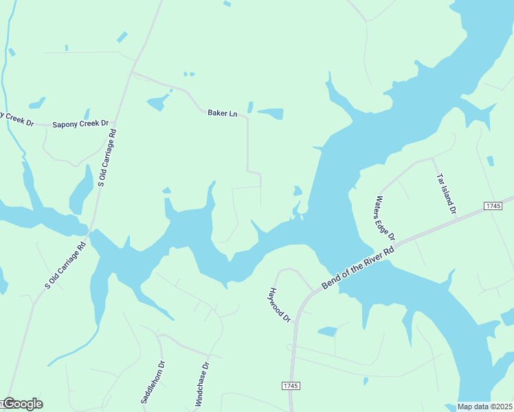 map of restaurants, bars, coffee shops, grocery stores, and more near 5642 Baker Lane in Rocky Mount