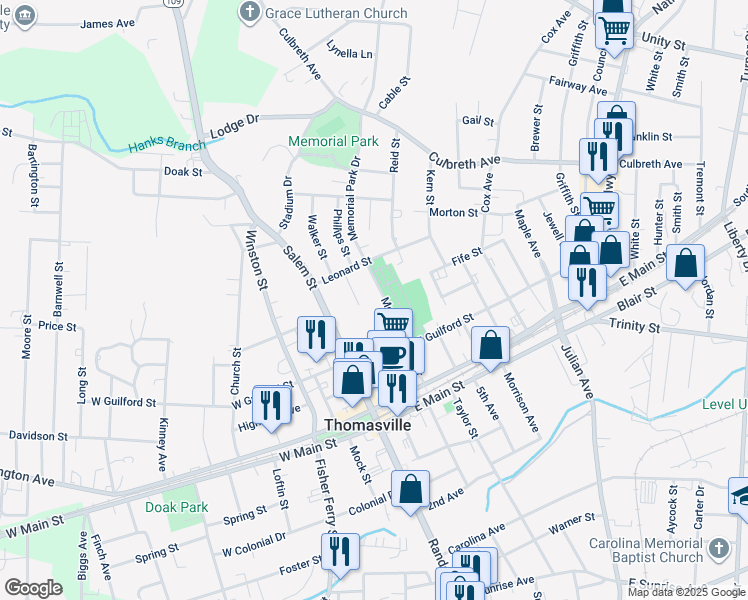 200 Memorial Park Drive, Thomasville NC Walk Score