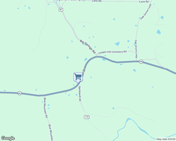 map of restaurants, bars, coffee shops, grocery stores, and more near 10631 Arkansas 66 in Timbo