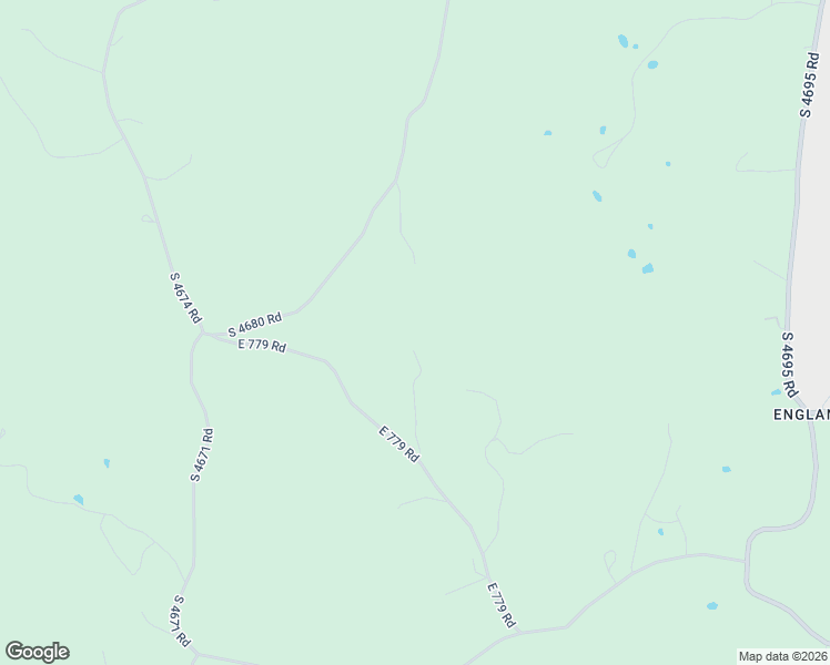 map of restaurants, bars, coffee shops, grocery stores, and more near 77900 South 4680 Road in Stilwell